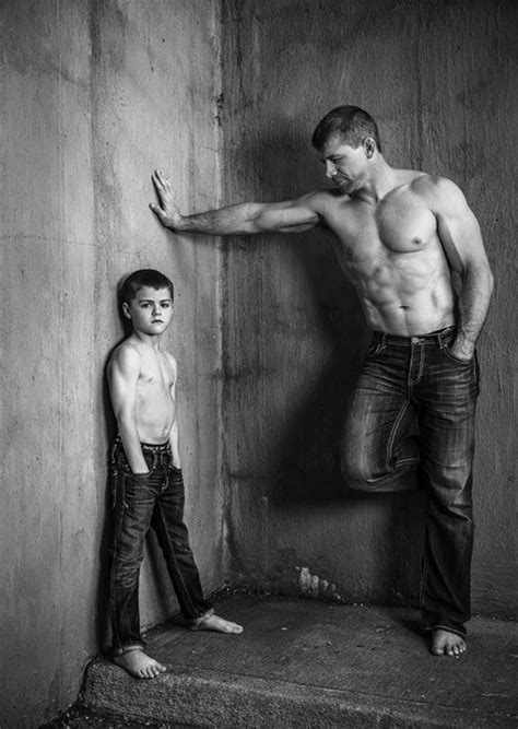 nude daddy and son